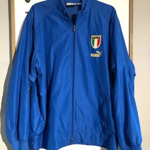 New Puma Italia Jacket Men’s Large Soccer Warm Up